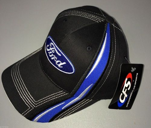 New 2 toned black and blue oval ford motor company official embroidered hat/cap!