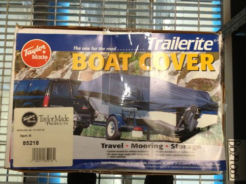 Taylor made offshore fishing boat cover,16.5"-17.4"- l 88" beam-o/b,grey poly