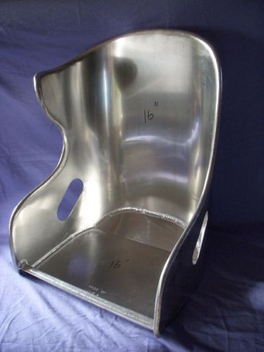 Original 1970’s aluminum sprint car seat - hunt’s seats - oem - made in usa