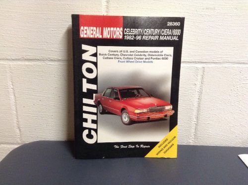 Chilton general motors 1982-1996 repair manuel