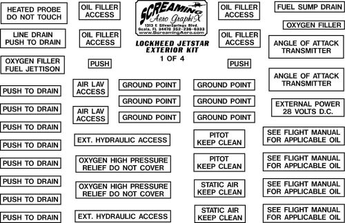 Lockheed jetstar exterior kit free shipping us only