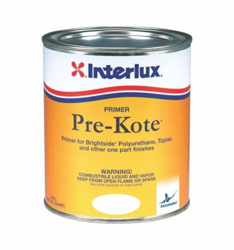 Interlux pre-kote primer for brightside topsides paints gray quart