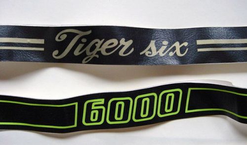 Arctic-cat vintage snowmobile bumper-tape decals set of 2 nos oem el-tigre 6000
