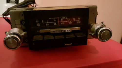 Vintage ford aeronutronic am/fm stereo slide bar radio never tested  parts only