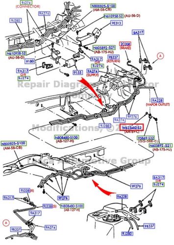 New oem rear heat shield push on retainer pack of 4 nut m6 2005 gt 2000-2006 ls