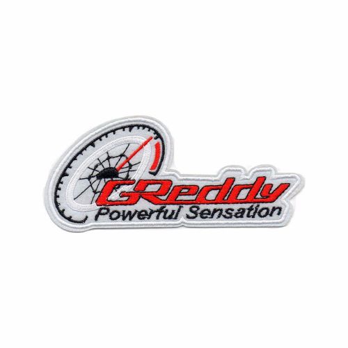 Greddy powerful sensation motor racing sport badge iron on patch embroidery sew