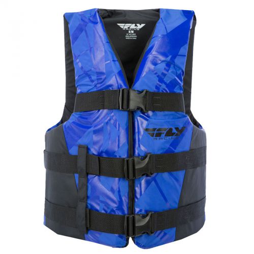 Fly racing nylon adult life water sport vest-blue/black-xs