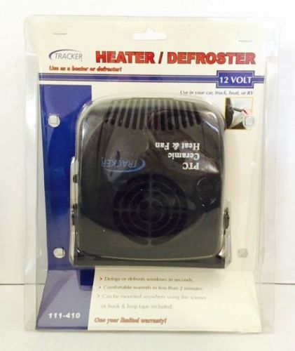 New tracker ptc ceramic heater fan defroster 12 volt dashboard car truck boat rv