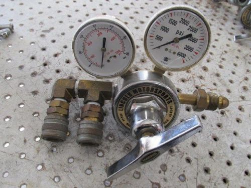 Nascar harris regulator p/n 3500 dual outlet 400psig pit road tank regulator