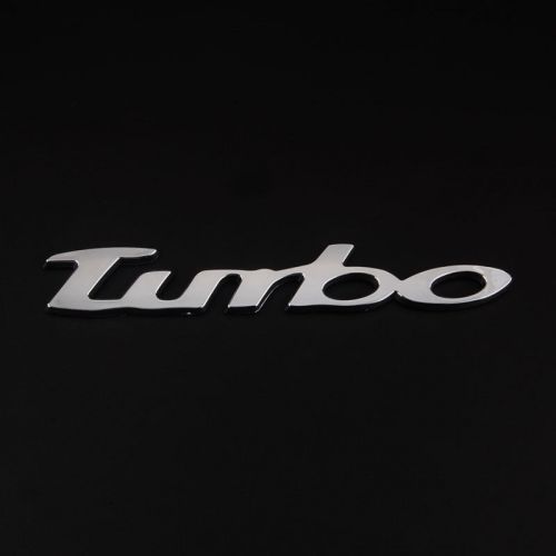 New abs turbo car rear tailgate badge for charger silverado turbo emblem sticker