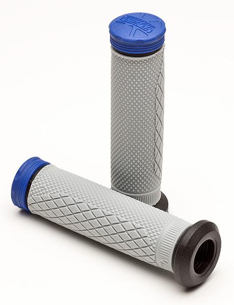 Pro taper tri density atv full diamond grips blue 0024879