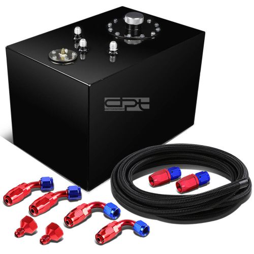 12 gallon top-feed coated race reserved tank+cap+level sender+steel line kit