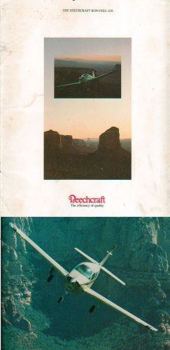 1984 - 85 beechcraft bonanza a36 huge sales portfolio