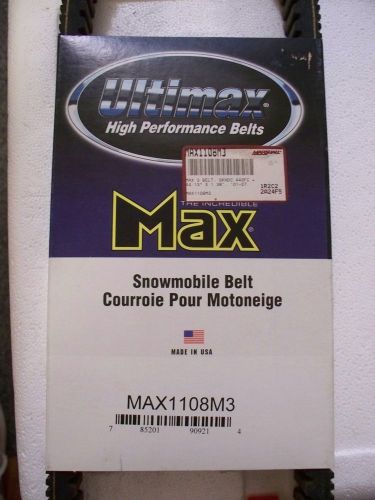 Carlisle ultimax high performance snowmobile drive belt max1108m3, new