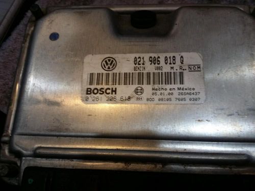 Volkswagen jetta engine brain box electronic control module; 2.8l, at, thru vi