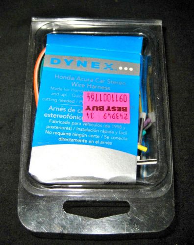 New nib dynex acura/honda car stereo wire harness 1998 to present dx-h1112 box