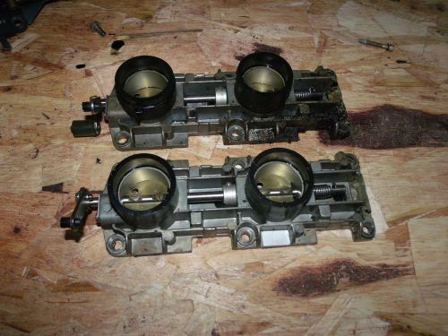 1999 evinrude 115hp throttle body assy # 439158 / 439159 port and stbd