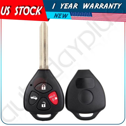 New remote key keyless fob replacement case button shell uncut blade blank 4 but