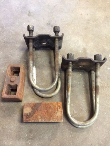 2002-2008 dodge ram1500 rear 2" lift block blocks kit round u-bolt bolts