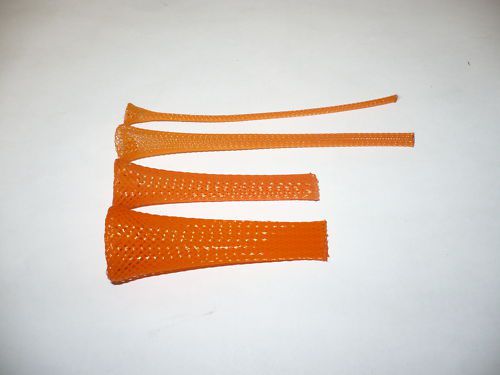 3/8 braided expandable sleeving  orange   techflex 25ft