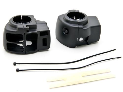 Black switch housings cover for 2002-2012 harley davidson road king flhr/i