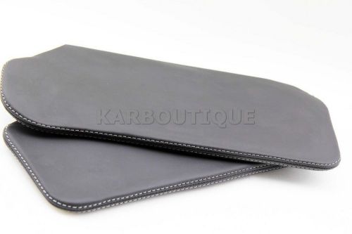 Fits 93-02 camaro firebird leather sunvisor covers set gray stitch