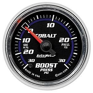 Auto meter 6159 cobalt series gauge 2&#034; boost/vacuum full sweep electric