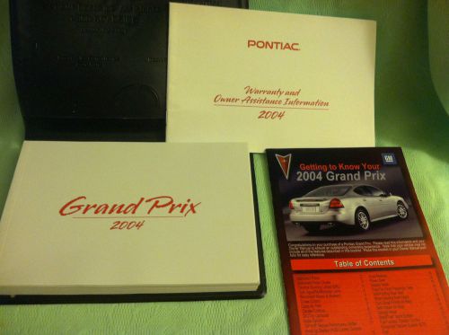 Sell 2004 Pontiac Grand Prix Owner's Manual Black Factory Case in Ohio