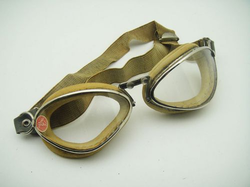 Rare vintage 30&#039;s auto union mercedes motor racing rider goggles aviation german