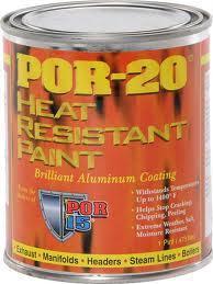 Por-20 aluminum high temperature heat resistant coating paint  pint por 15