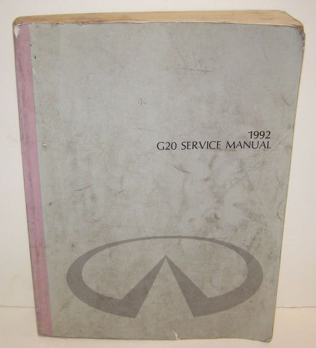 1992 infiniti g20 orig. service manual printed in japan