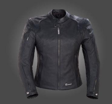 New cortech womens lnx leather jacket, flat black, xl