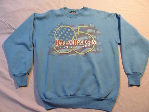 Bill kummer harley davidson motorcycles sheboygan wisconsin l/s pullover  blue