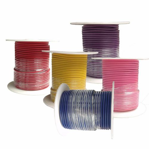 16 gauge primary wire : copper stranded : 5-100 foot rolls : choose your colors!