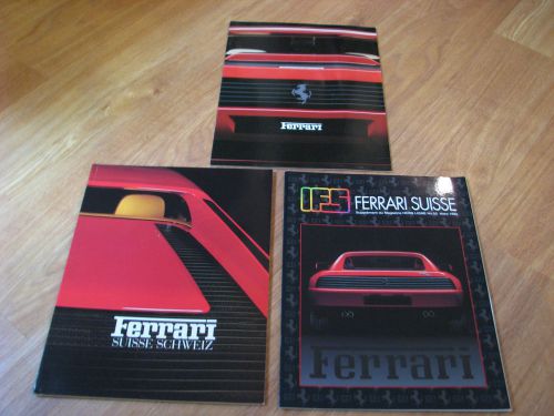 Ferrari~hors ligne #55-'92, suisse '87, garage francorchamps, late 80's