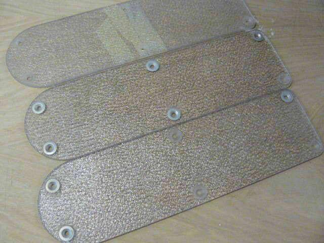 Bell 206 helicopter heel plates  clear plastic