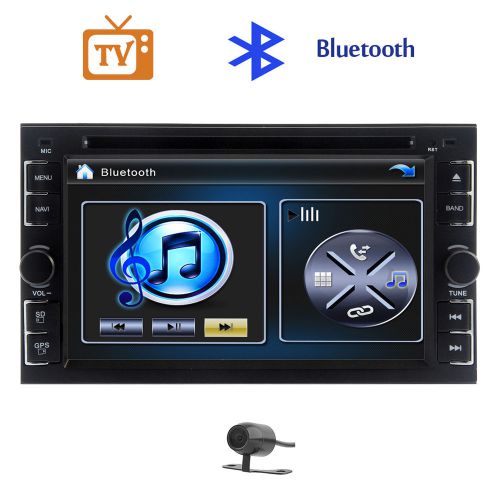 In-dash audio dvd player no-gps stereo double din universal car radio tv+camera