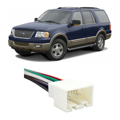 Ford expedition (early) 2003 factory to aftermarket radio harness adapter