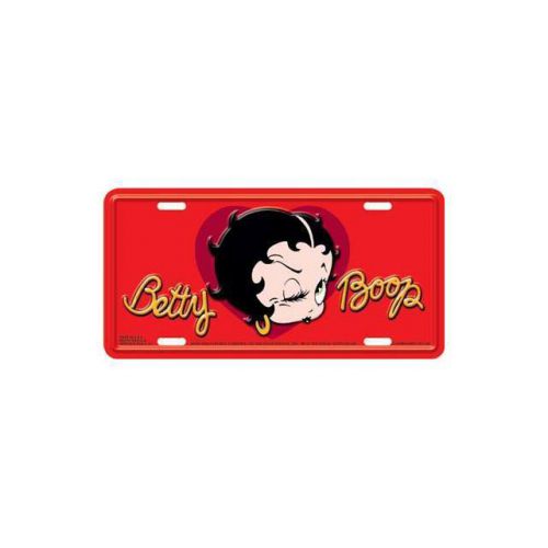 Betty boop metal license plate - cg1777