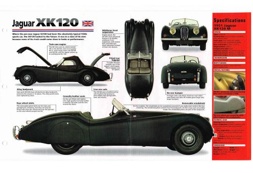 Jaguar  xk120 / xk-120 m imp brochure: 1950,1951,1952,..