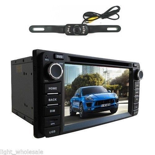 6.2&#034;hd gps navigation double din dvd player bt ipod car stereo mp3 tv for toyota