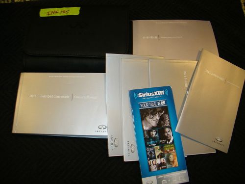 2015 infiniti q60 convertible owners manual with case and navigation inf185