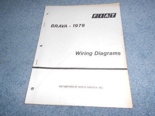 1979 fiat brava wiring diagrams technical training factory oem booklet
