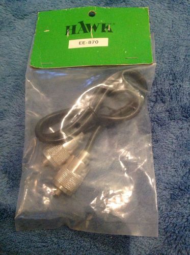Nos hawk 2 ft coaxial antenna cable assembly rg-58/u with pl-259 ee-870 new!