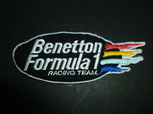 Benetton formula 1 racing team 1990s logo patch small embroidered original used