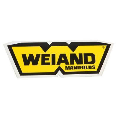Weiand 36-301 decal vinyl weiand manifolds logo yellow black each
