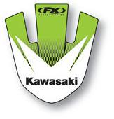 Factory effex front fender sticker kx125-500 93-02 kawasaki 14-30118 13-0304