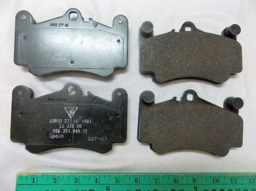 Jurid brake pads 277gg (00) 23.330.00 99635194012 spain 027-03 porsche 996