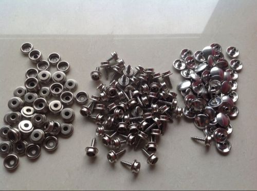 300 pcs. boat marine canvas cover snap fasteners 5/8" screw stud, button&amp; socket