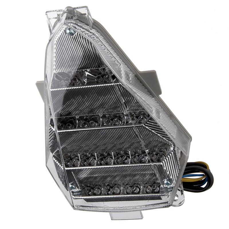 Afterburner chrome integrated led blinker taillight yamaha yzfr6 08-11